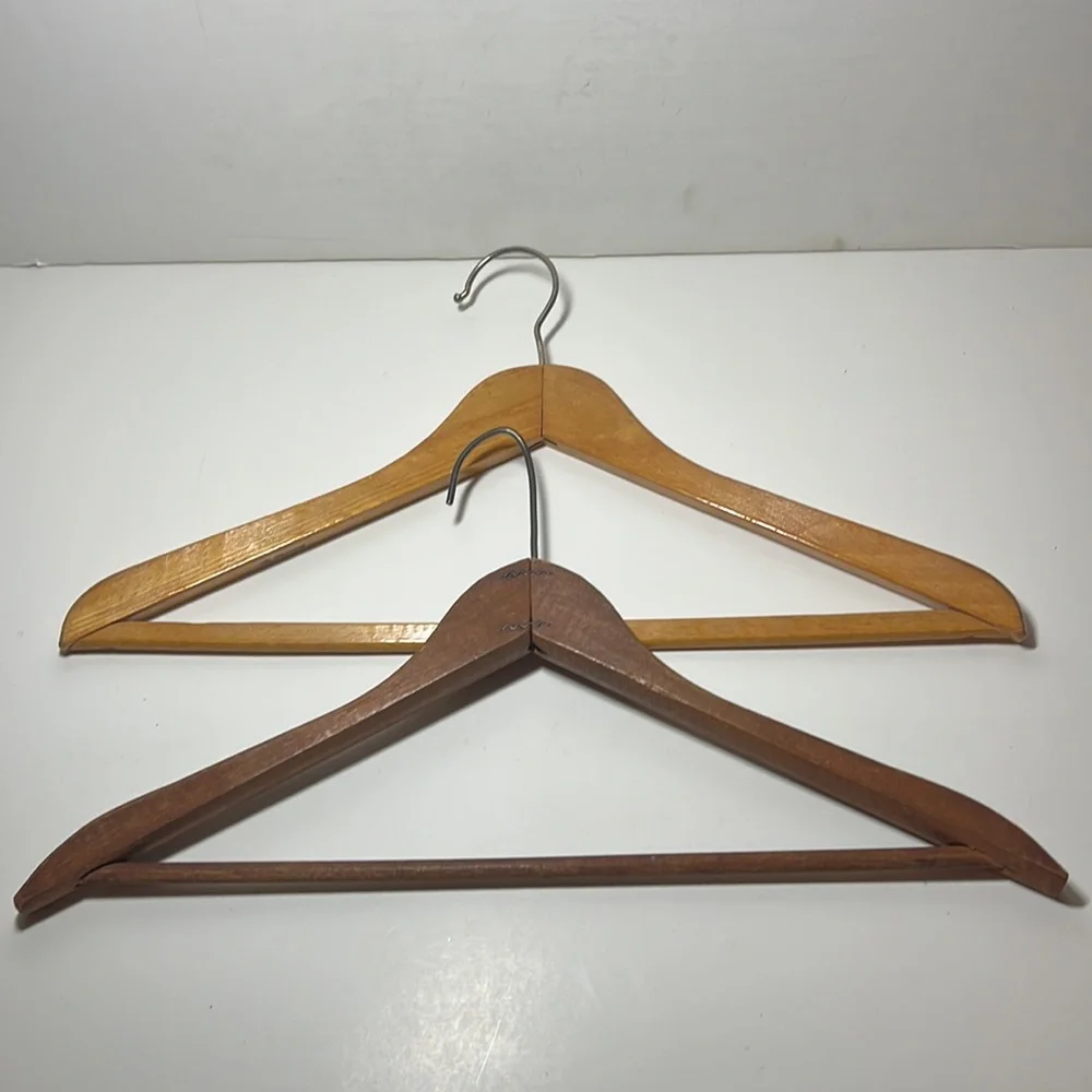 Vintage wood clothing hangers